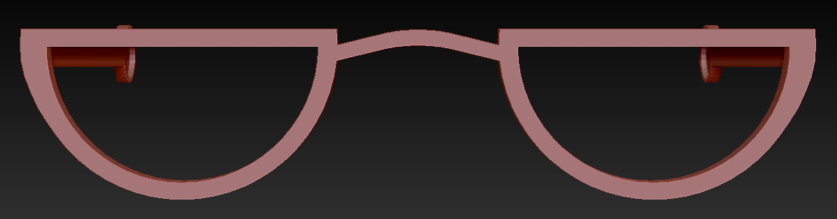 Halfmoon Glasses W/ Arms