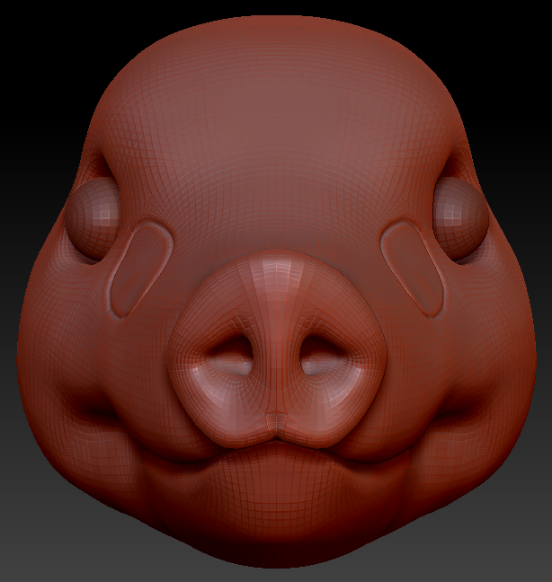Realistic Pig Head Base
