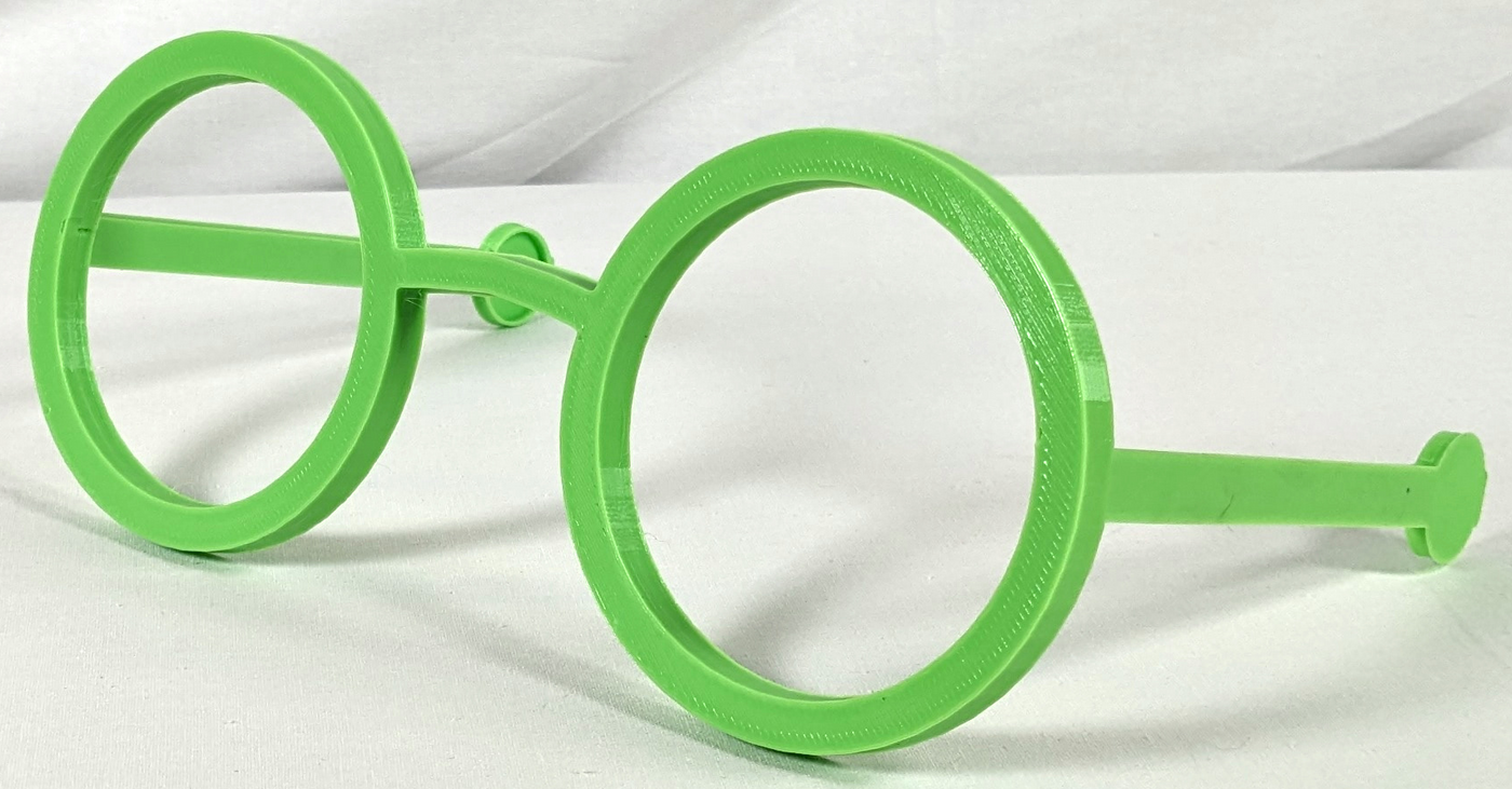 Round Glasses W/ Arms