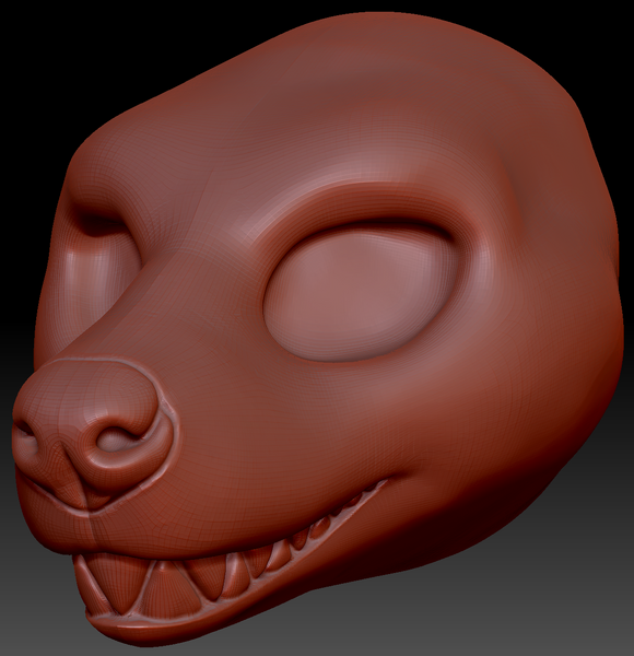 Feminine Hyena Head Base Variant 3
