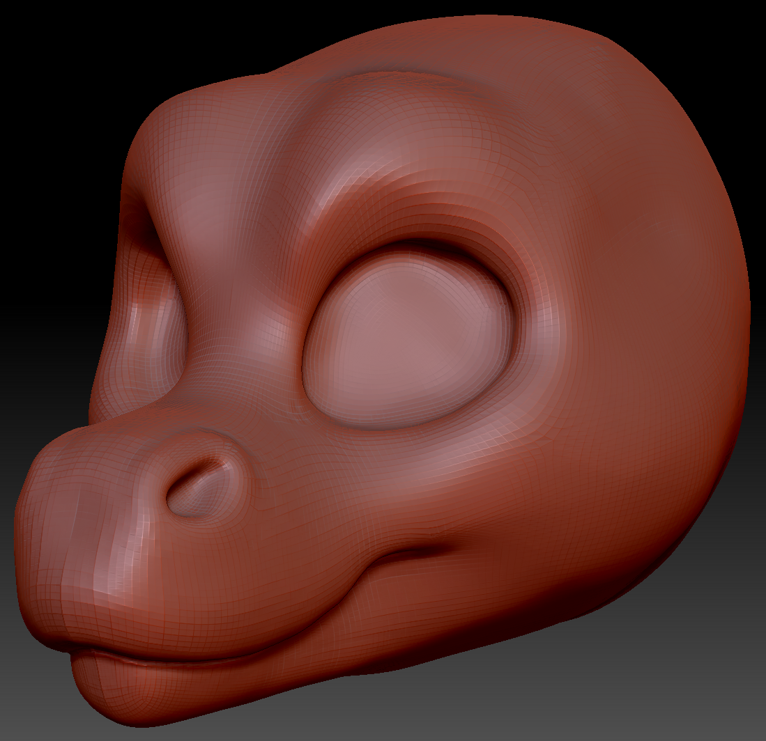 Gender Neutral Toony Angel Dragon Head Base Variant 2