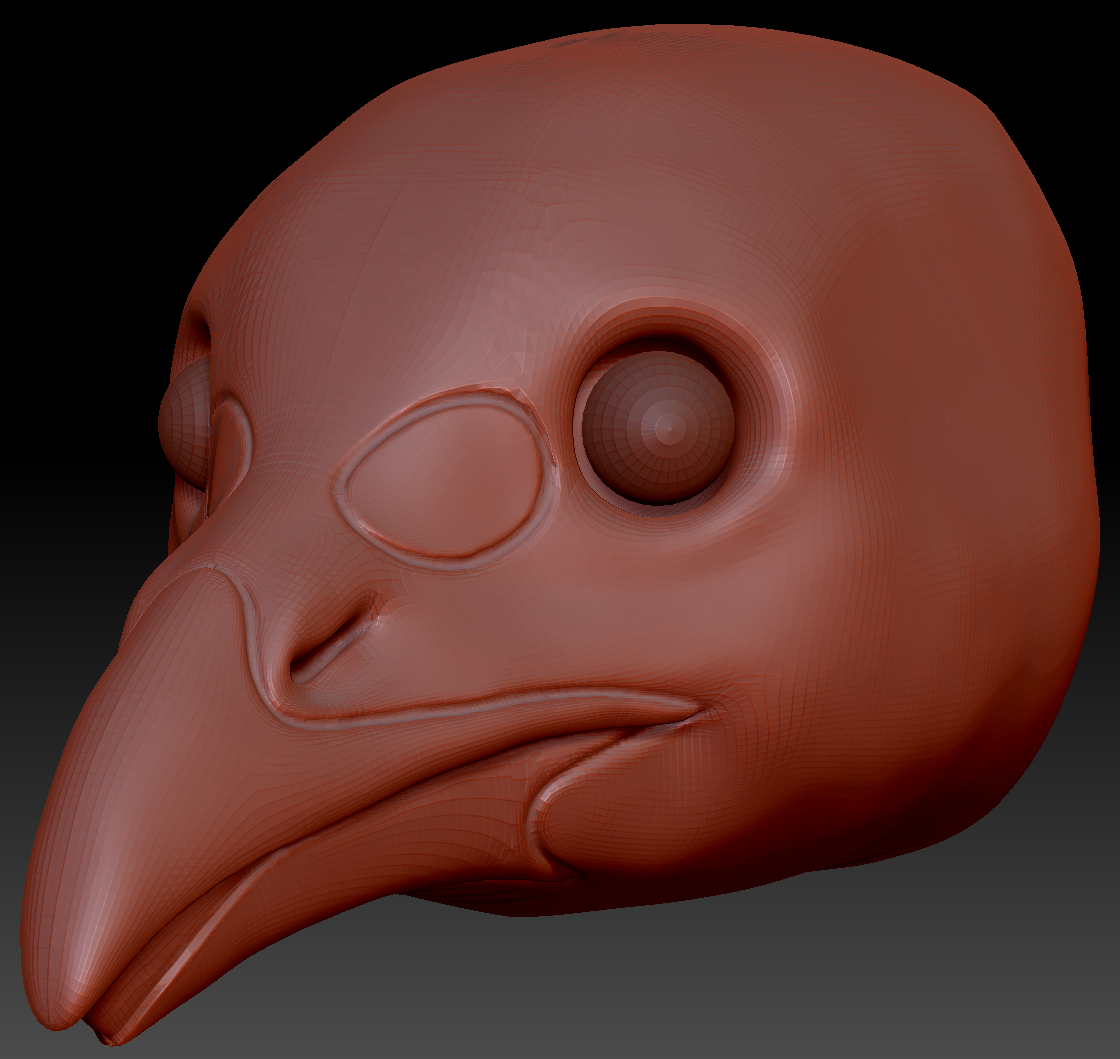 Realistic Chicken Static Jaw Head Base Variant 1