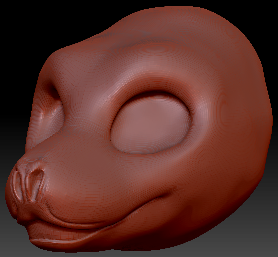 Gender Neutral California Sea Lion Static Jaw Head Base Variant 1