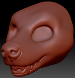 Gender Neutral Hyena Head Base Variant 3