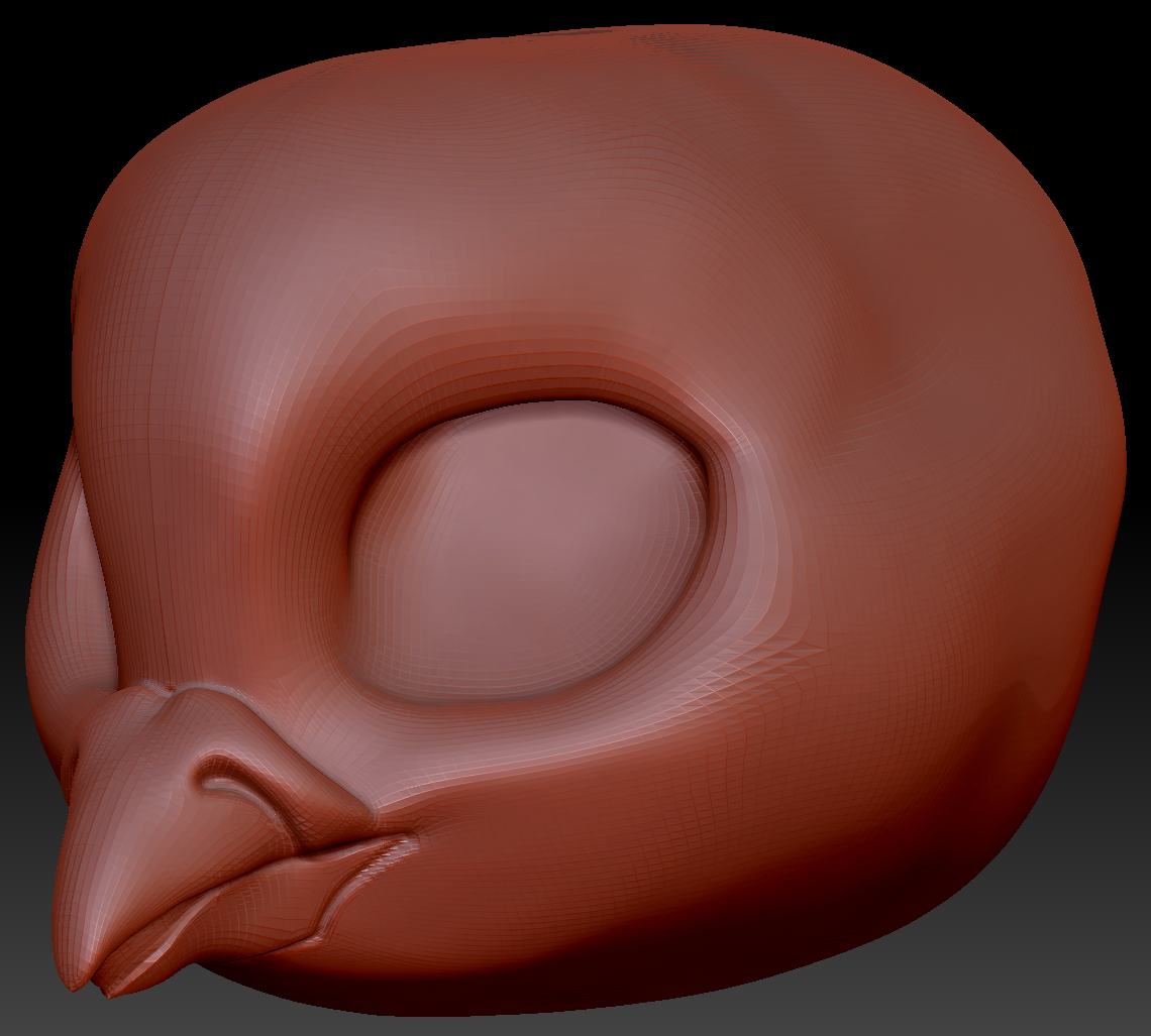 True Kemono Old German Owl Pigeon Static Jaw Head Base Variant 1
