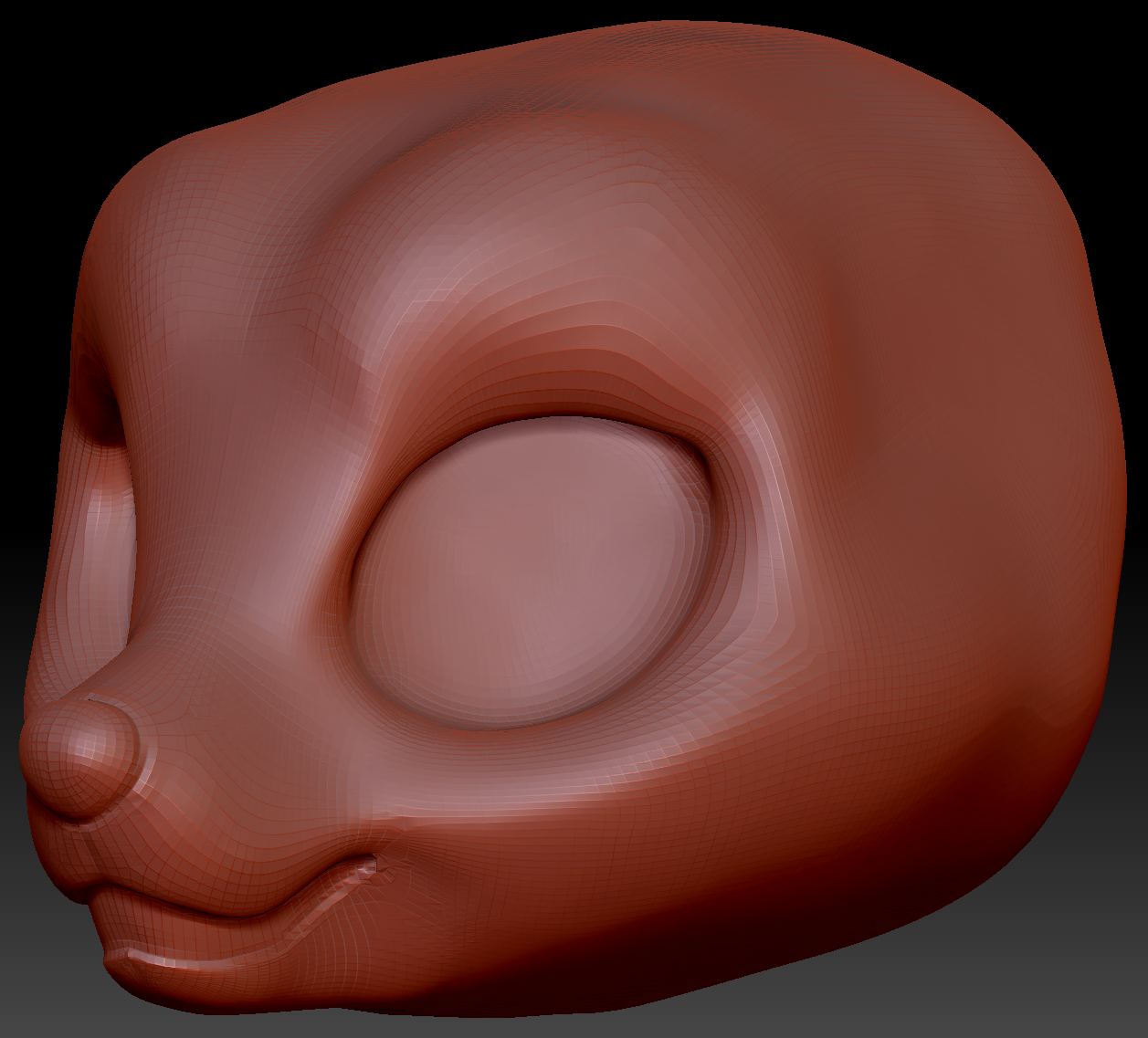 True Kemono Fox Static Jaw Head Base