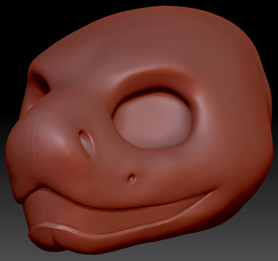 Gender Neutral Eastern Diamondback Rattlesnake Static Jaw Head Base