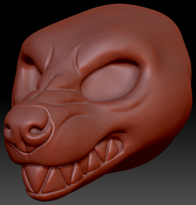 Feminine Hyena Head Base Variant 6
