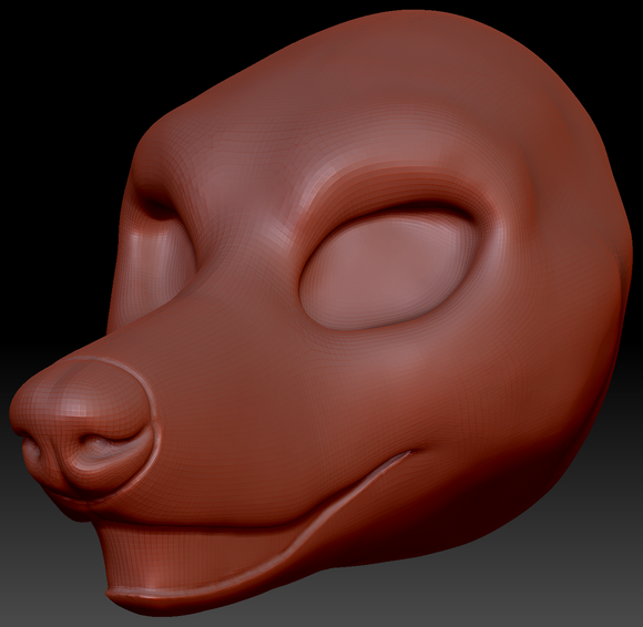 Feminine Borzoi Static Jaw Head Base