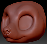 Fennec Fox Static Jaw Head Base Variant 1