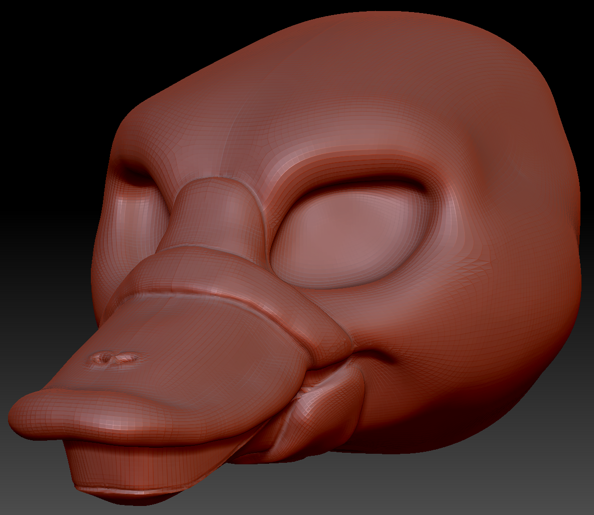 Feminine Platypus Static Jaw Head Base