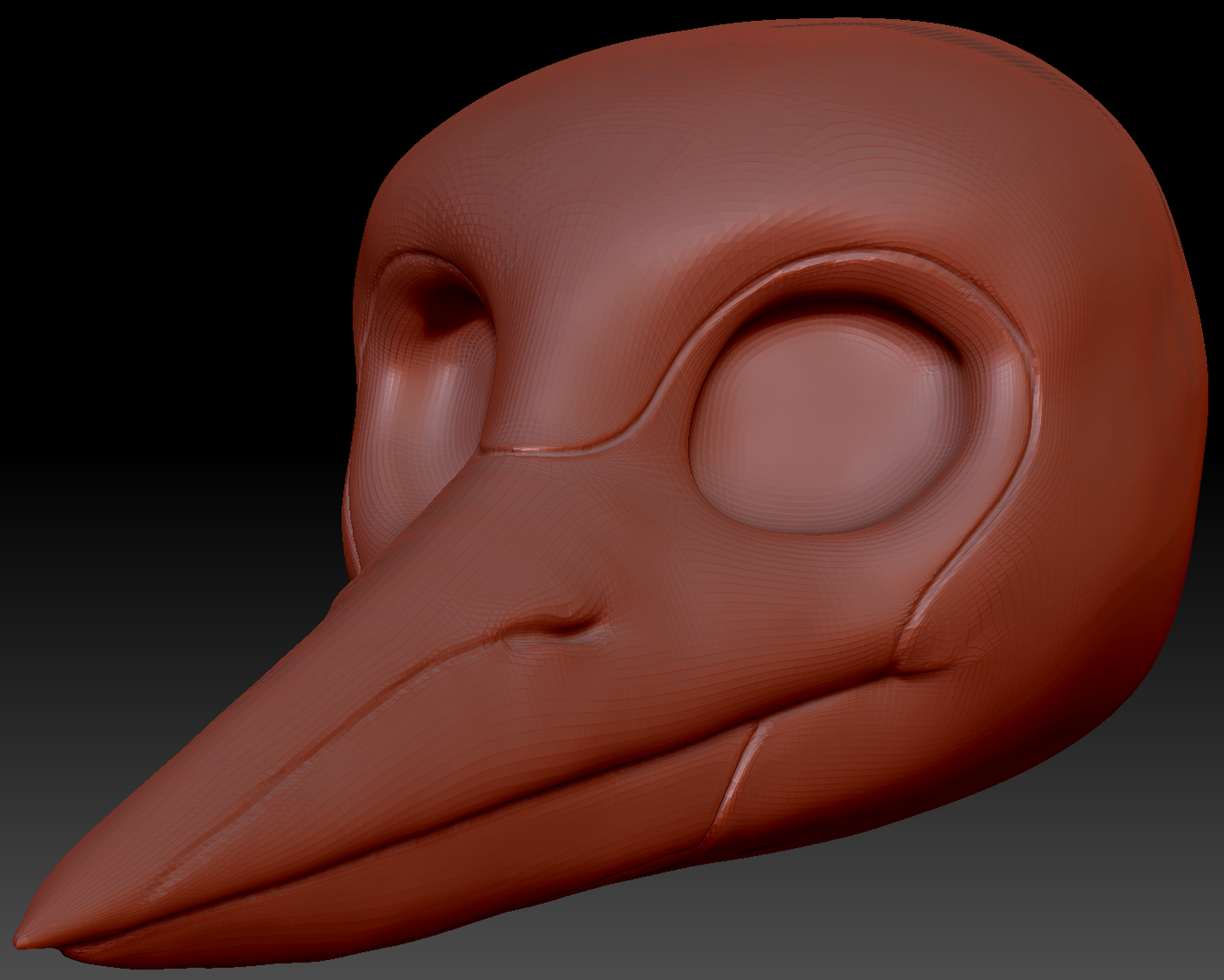 Gender Neutral Heron Head Base