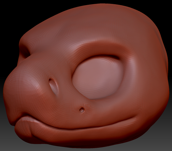 Feminine Eastern Diamondback Rattlesnake Head Base