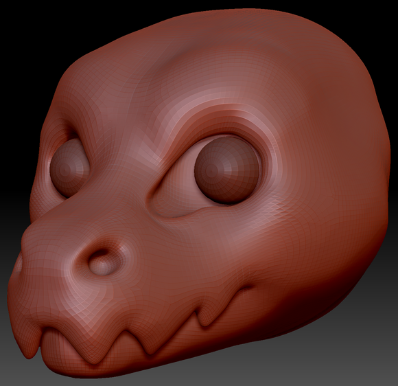 Realistic Wickerbeast Head Base Variant 1