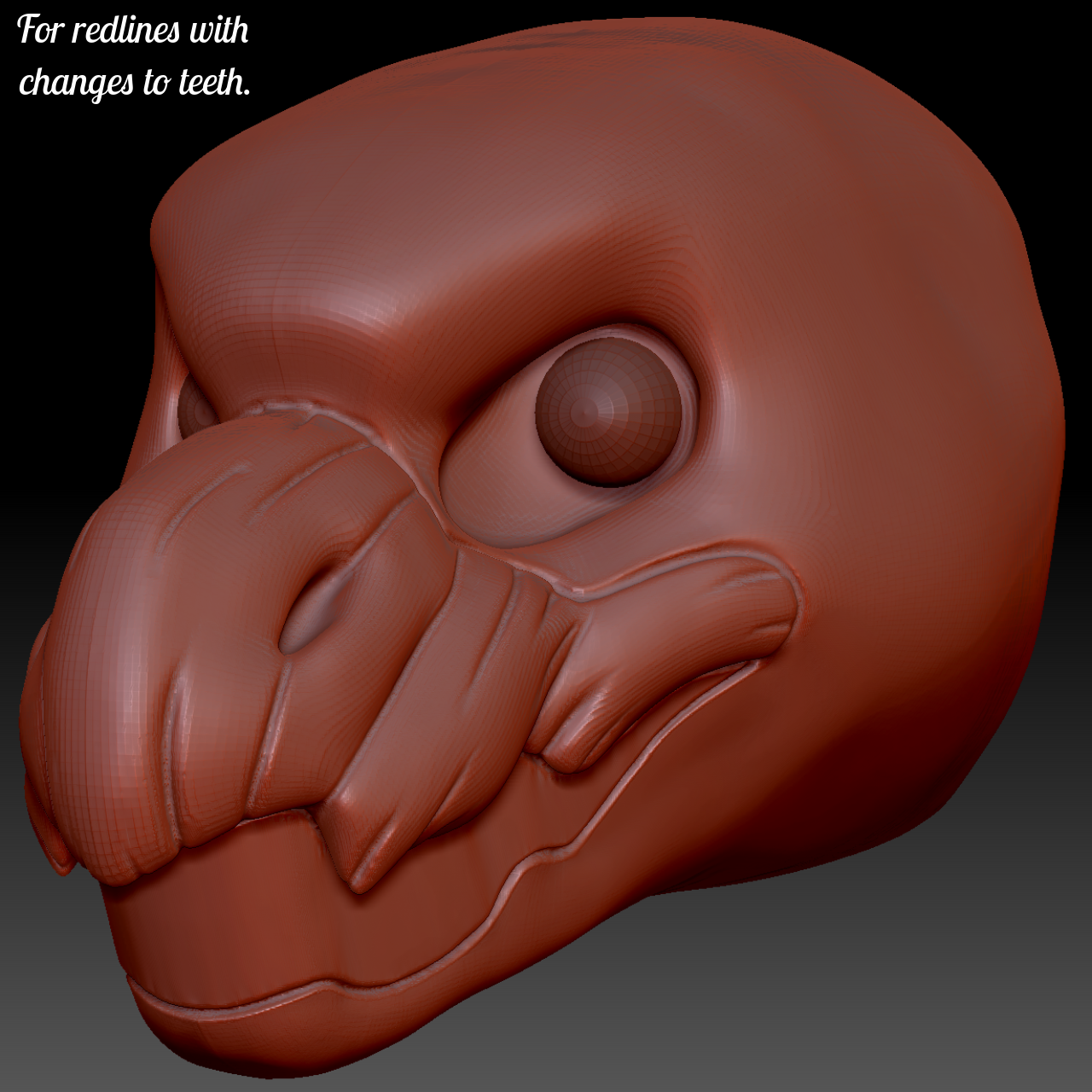 Realistic Wyvern Head Base Variant 1