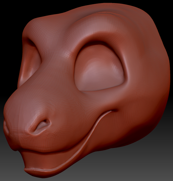 Gender Neutral Deer Static Jaw Head Base Variant 2