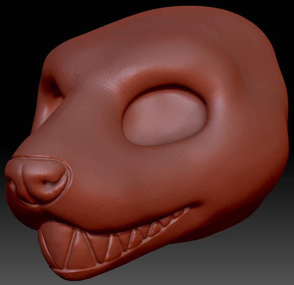 Gender Neutral Ferret Head Base Variant 1