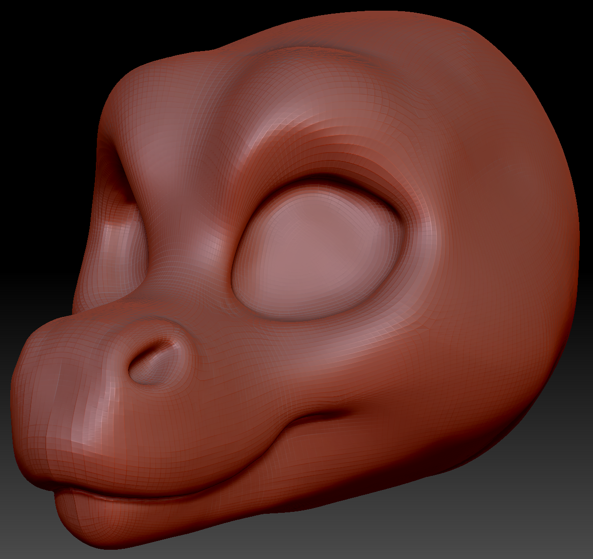 Feminine Toony Angel Dragon Head Base Variant 2