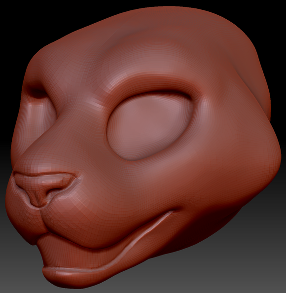 Feminine Tiger Static Jaw Head Base