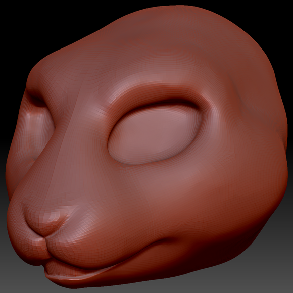 Feminine Bunny Static Jaw Head Base Variant 1