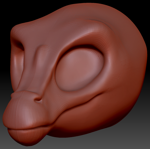 Western Kemono Baryonyx Head Base