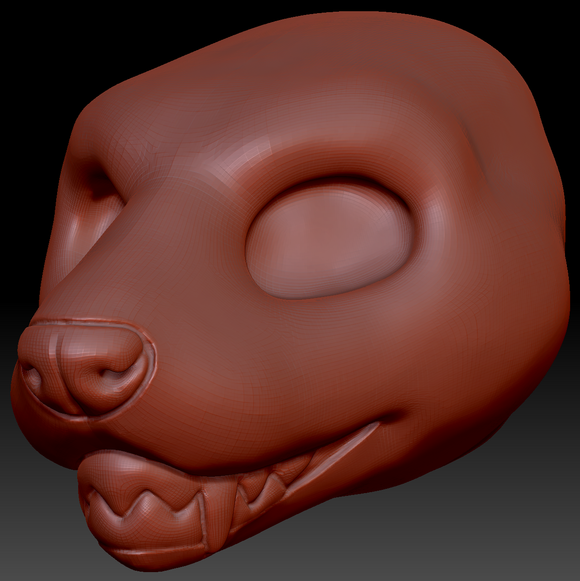 Gender Neutral Ferret Head Base Variant 2