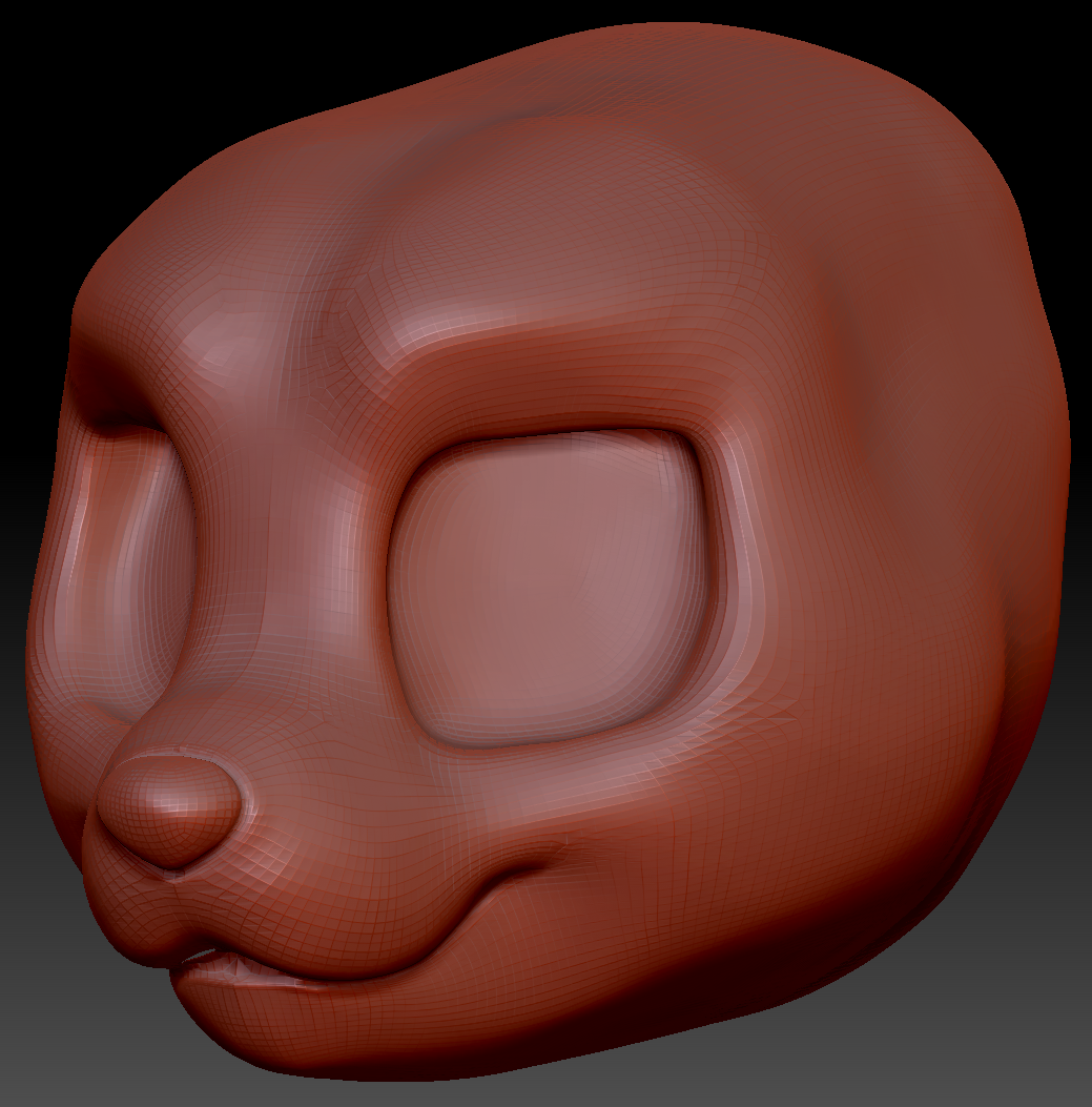 Western Kemono Canine Head Base Variant 6