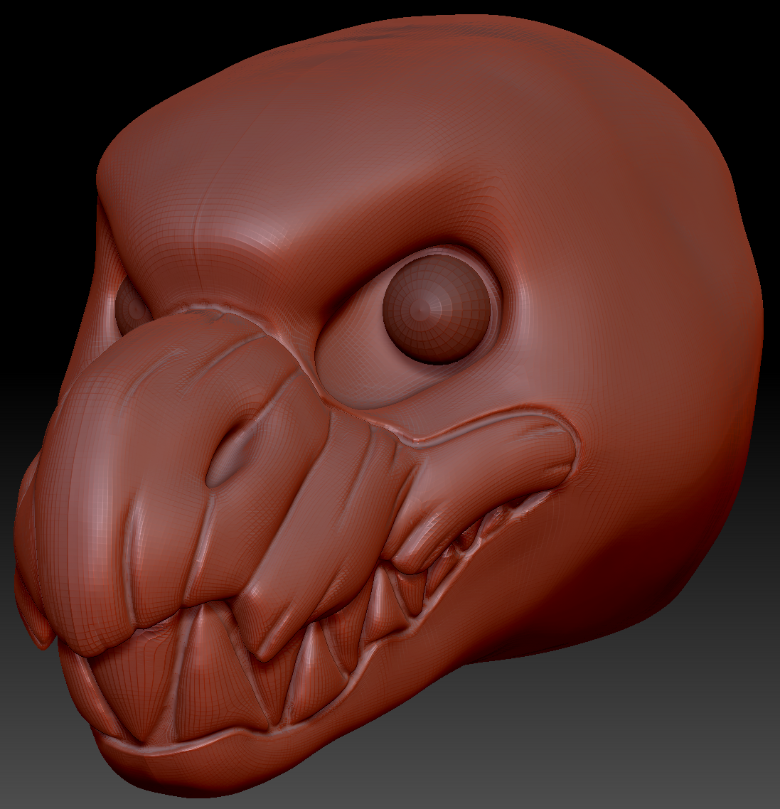 Realistic Wyvern Head Base Variant 1