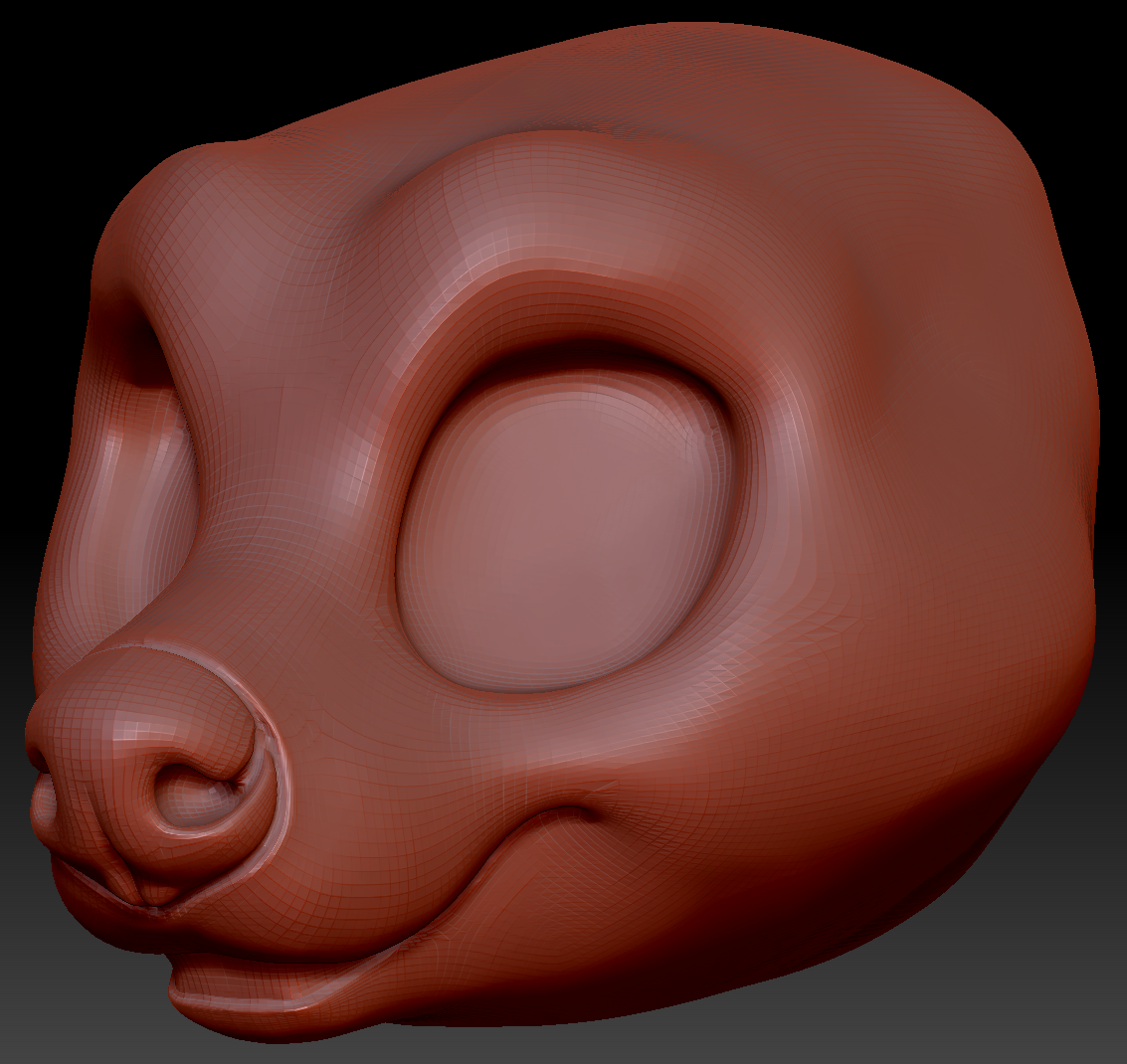 Kemono Toony Hyena Static Jaw Head Base Variant 2