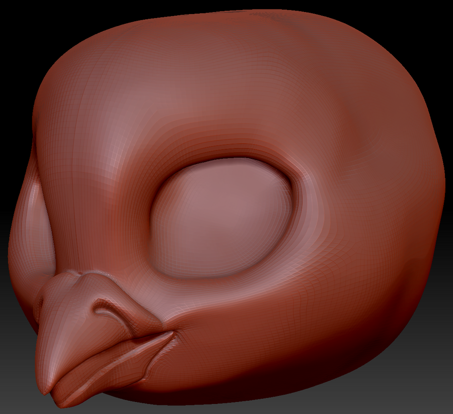 True Kemono Old German Owl Pigeon Static Jaw Head Base