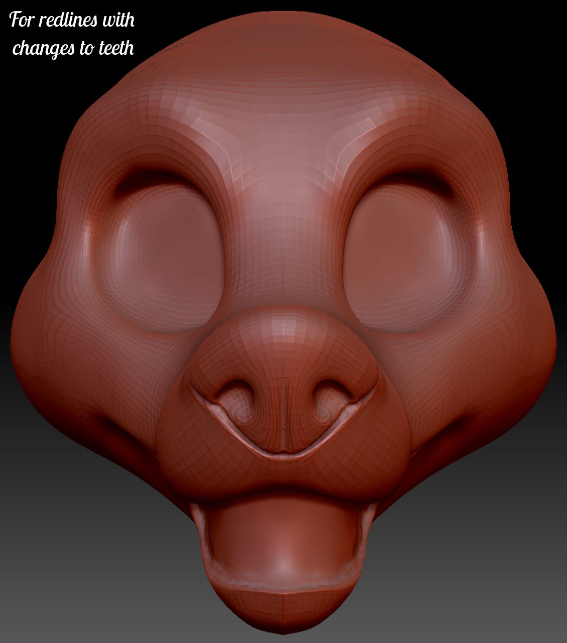 Gender Neutral Base Gender Neutral Crux Head Base Variant 1 · FuzzButt Fursuits