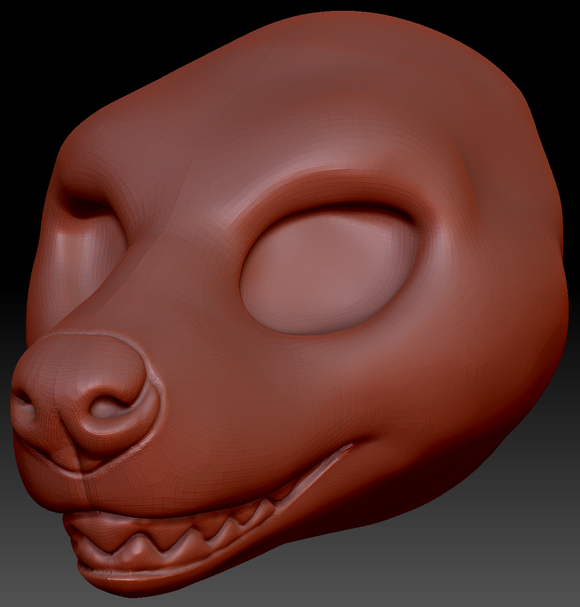 Feminine Hyena Head Base Variant 5