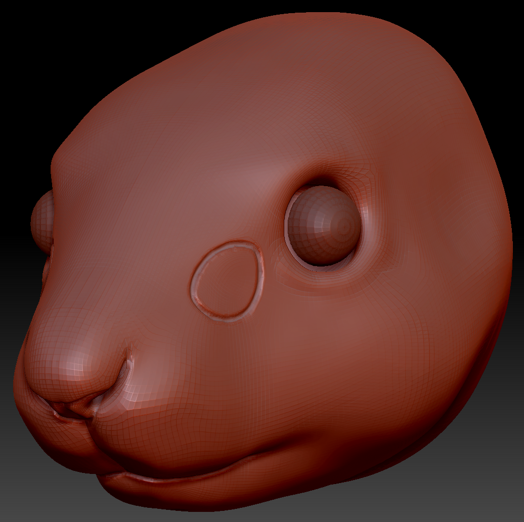 Realistic Squirrel Head Base