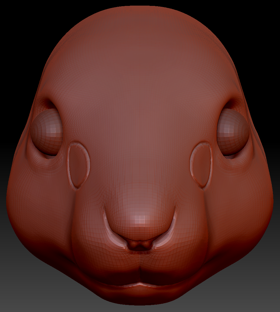 Realistic Squirrel Head Base