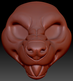 Feminine Hyena Head Base Variant 6
