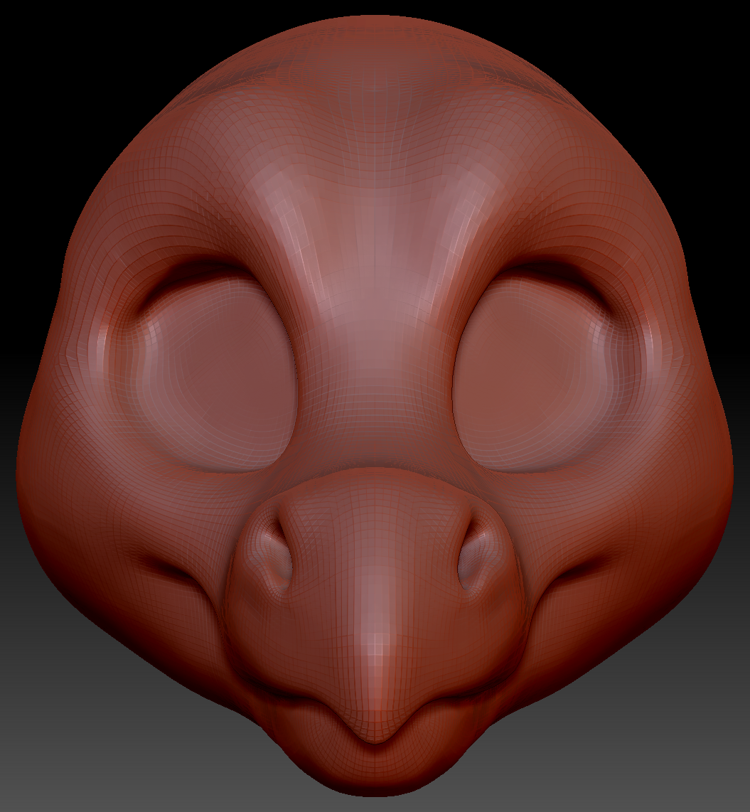 Gender Neutral Toony Point-nosed Dragon Head Base Variant 2