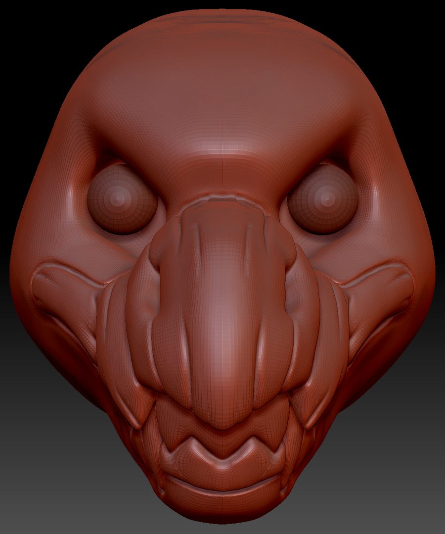 Realistic Wyvern Head Base Variant 2