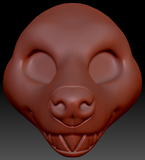 Gender Neutral Hyena Head Base Variant 2