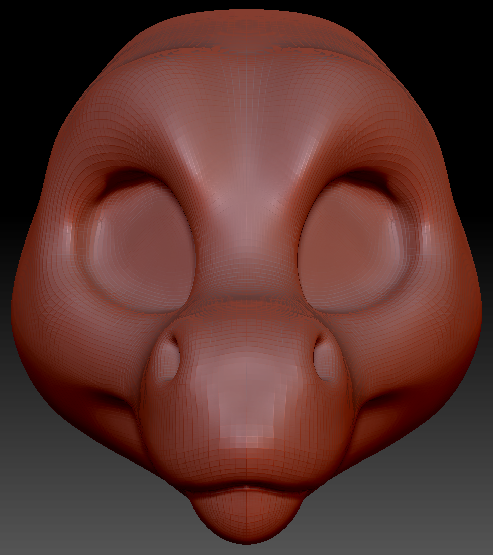 Gender Neutral Toony Angel Dragon Head Base Variant 2