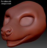 Feminine Hyena Head Base Variant 4