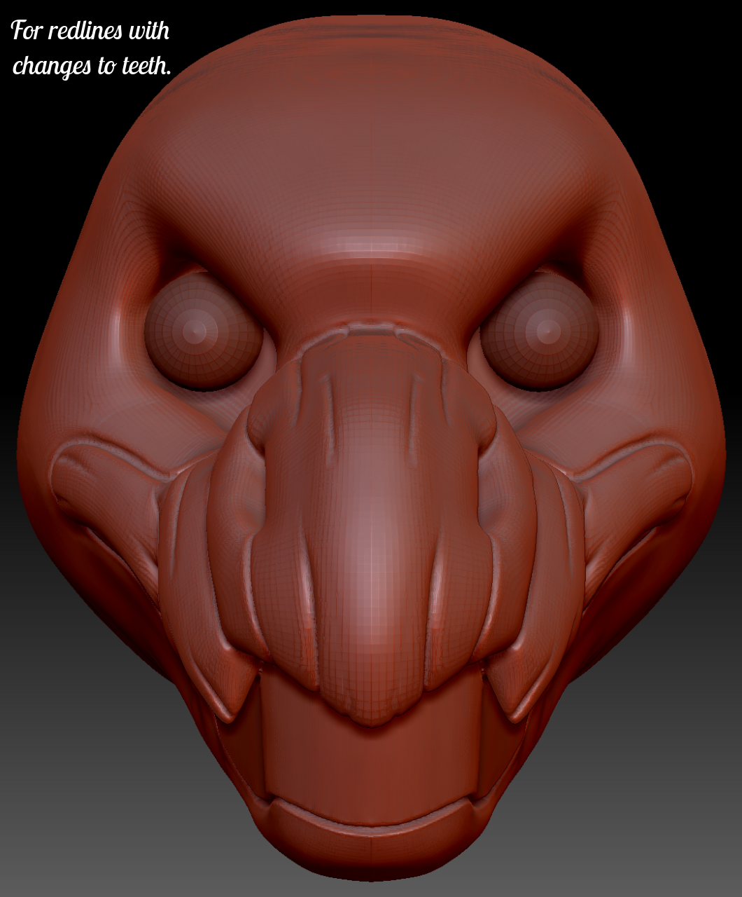 Realistic Wyvern Head Base Variant 1