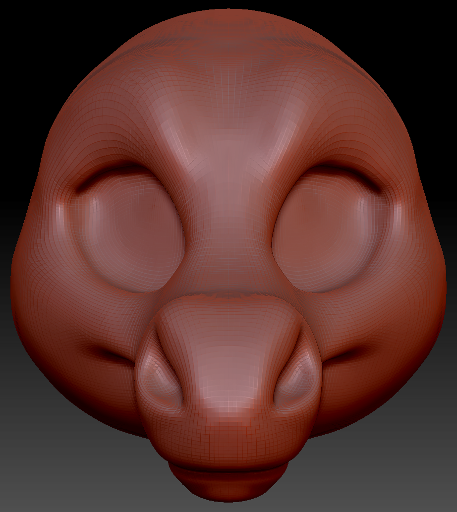 Feminine Toony Horse Head Base Variant 2