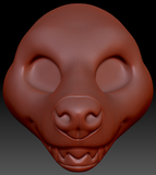 Gender Neutral Hyena Head Base Variant 3