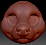Feminine Toony Marten Head Base Variant 1