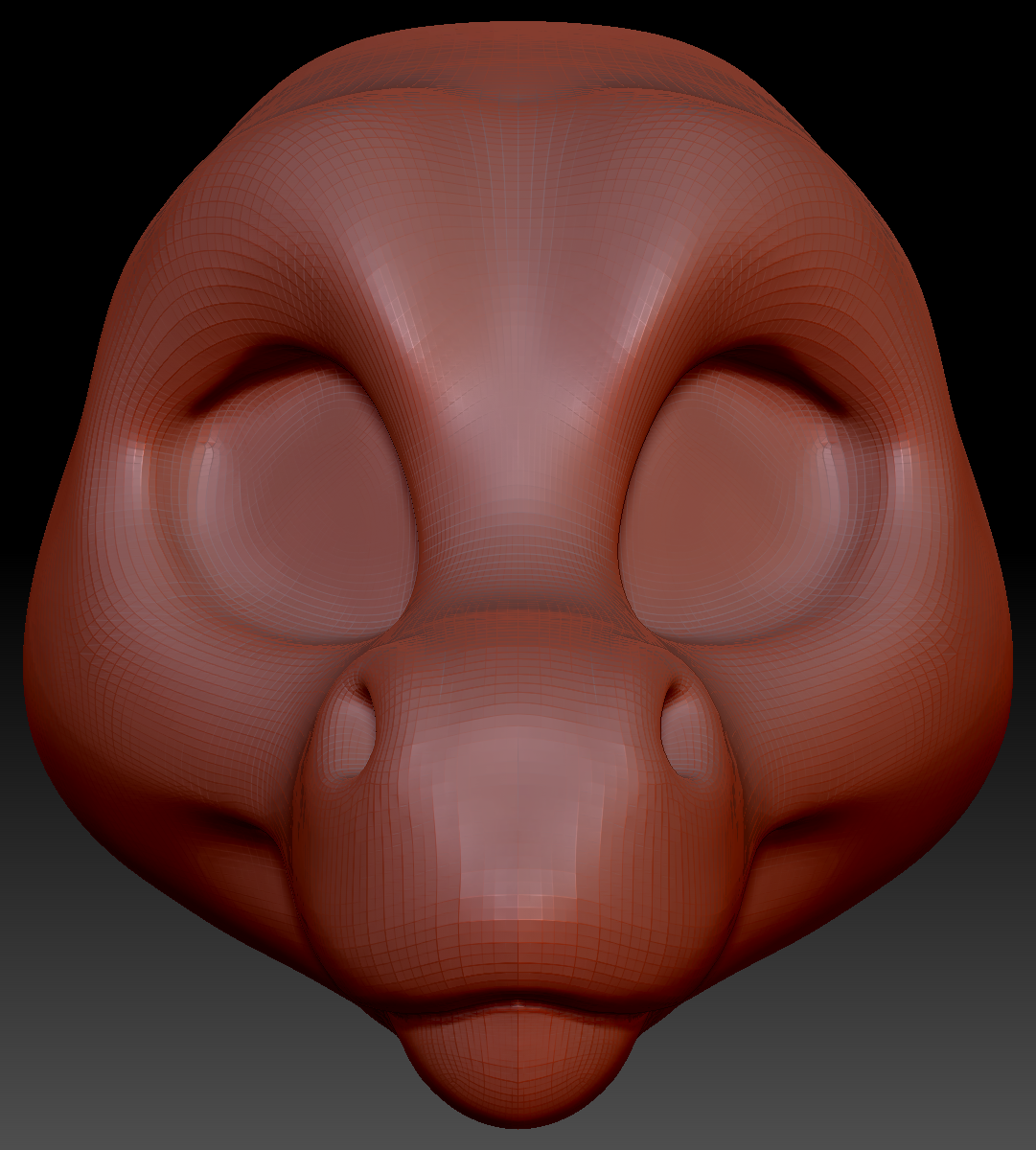 Feminine Toony Angel Dragon Head Base Variant 2