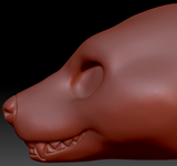 Feminine Hyena Head Base Variant 4