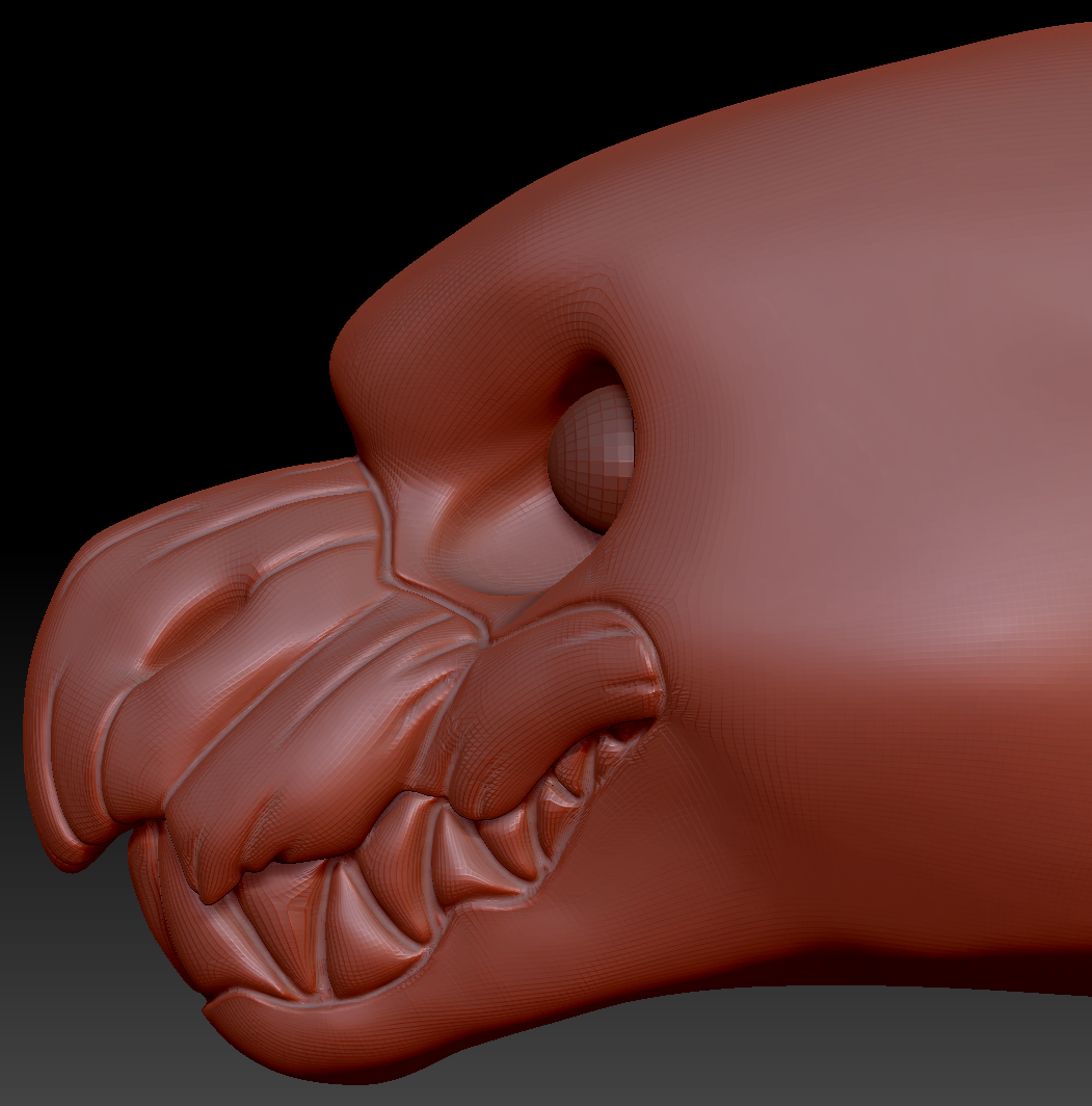 Realistic Wyvern Head Base Variant 1