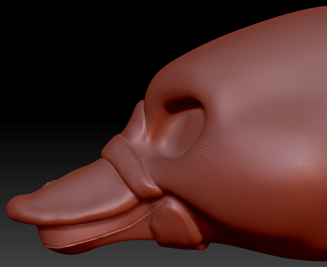 Feminine Platypus Static Jaw Head Base