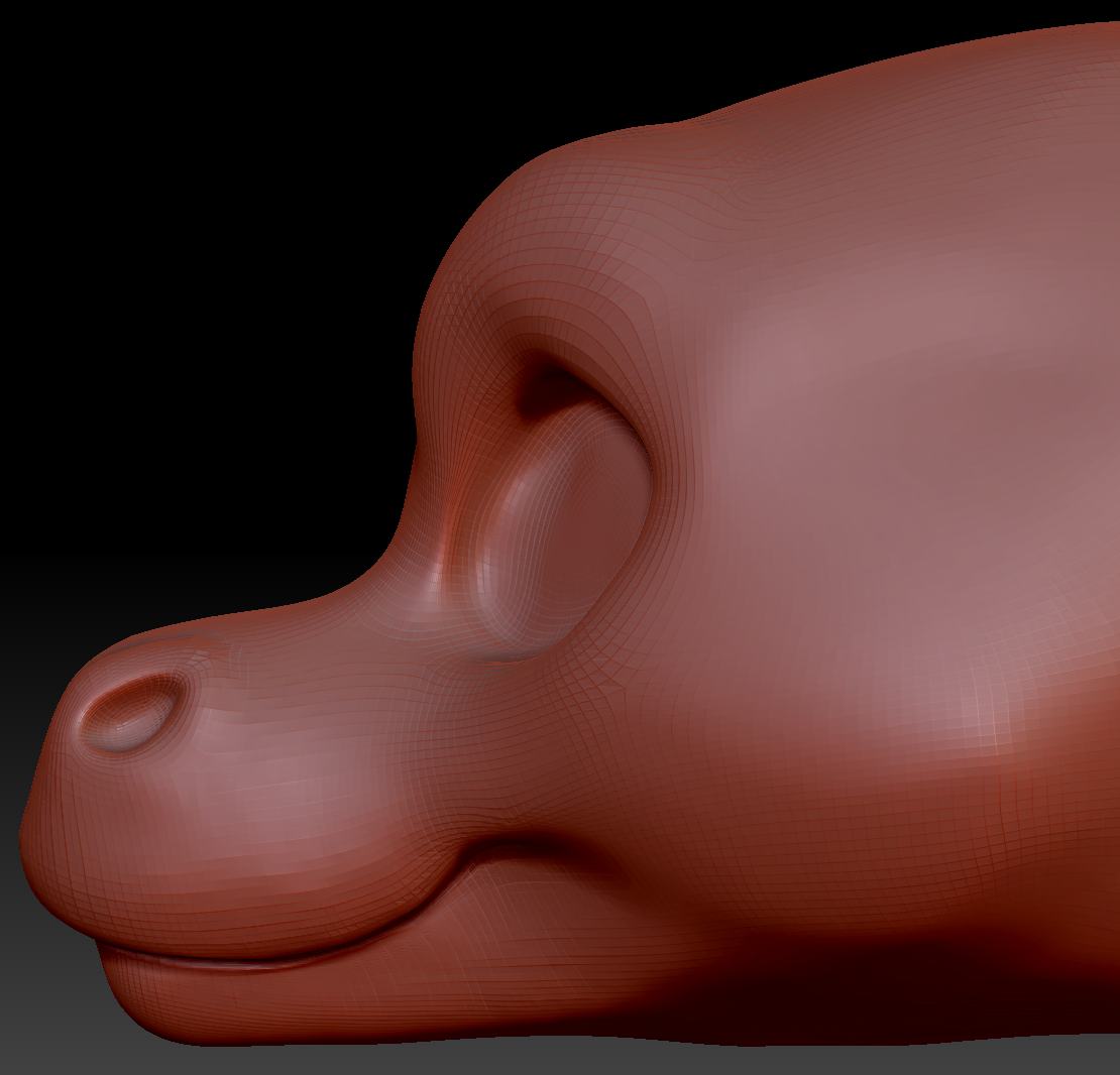 Feminine Toony Angel Dragon Head Base Variant 2