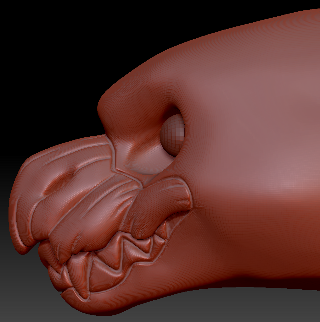 Realistic Wyvern Head Base Variant 2